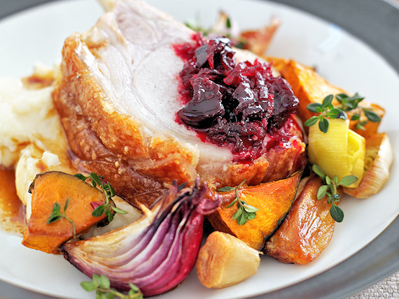 Bill’s Beetroot Marmalade with Pork Cutlets