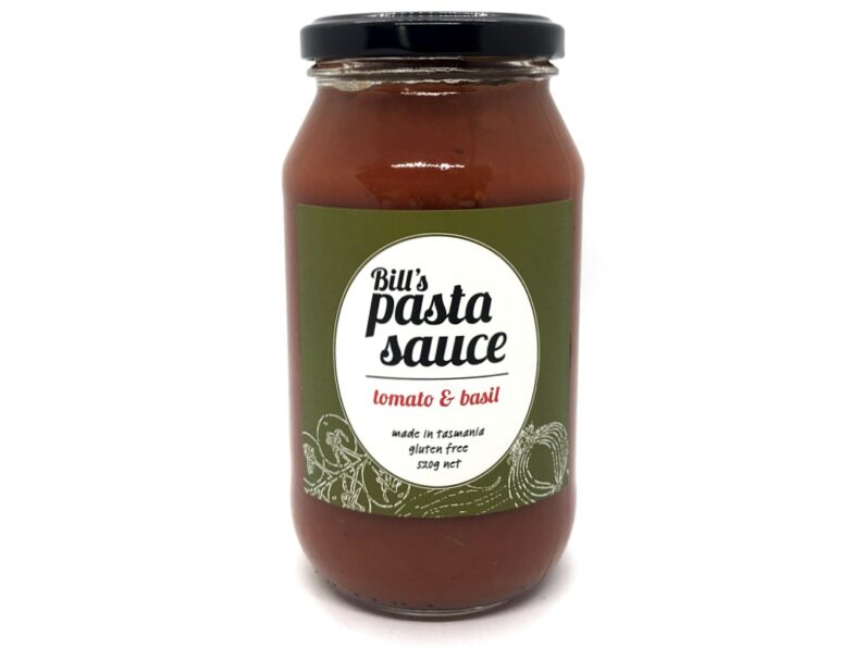 Bill's Pasta Sauce Tomato & Basil 520g